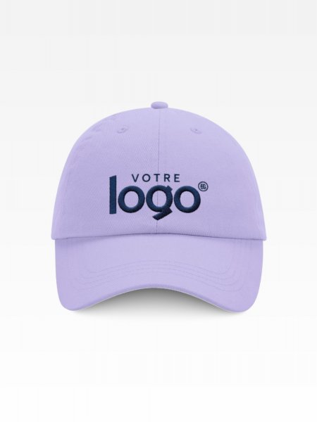 Casquette dad cap BF653 Lavender personnalisée avec votre logo brodé sur la face avant Casquette dad cap BF653 Lavender personnalisée avec votre logo brodé sur la face avant
