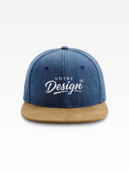 Exemple de marquage personnalisé sur la casquette Snapback Daim BF668