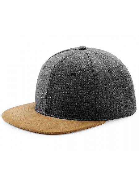 Casquette Snapback Daim à personnaliser Vintage Black