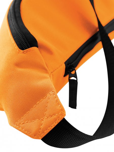 Détails de la banane BG042 en coloris Orange Détails de la banane BG042 en coloris Orange, poche arrière et sangle