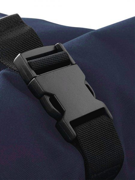 Zoom sur la fermeture du sac à dos enroulable BG286 couleur Navy