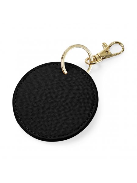 Porte-clé rond à personnaliser Black