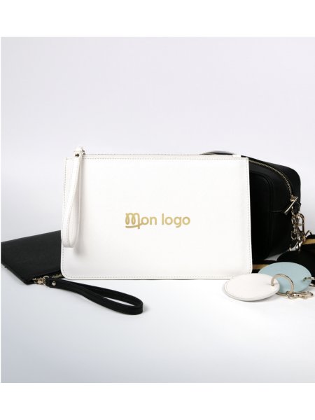 pochette de soirée blanche à personnaliser pochette de soirée blanche à personnaliser