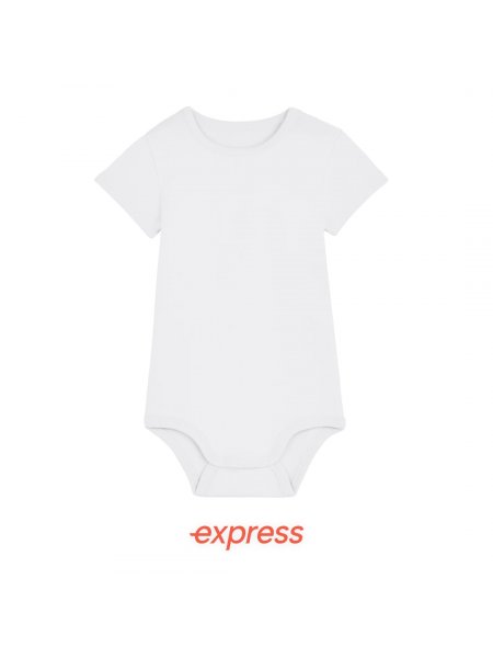 Body bébé bio personnalisable White