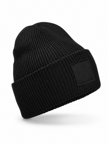 Bonnet en maille personnalisable Black