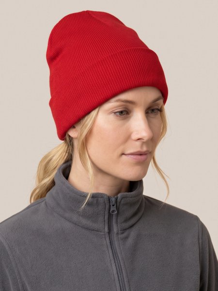 Bonnet de ski Woolly RC029X Red porté