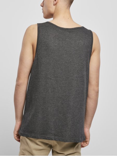 Dos du débardeur ample pour homme BY003 en coloris Charcoal Dos du débardeur ample pour homme BY003 en coloris Charcoal