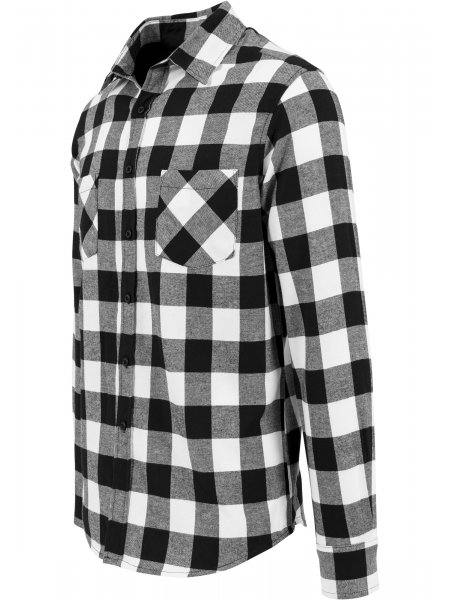 Chemise à carreaux personnalisée Black / White