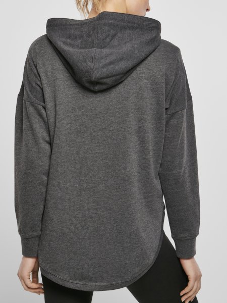 Dos du sweat à capuche pour femme BY037 en coloris Charcoal Dos du sweat à capuche pour femme BY037 en coloris Charcoal