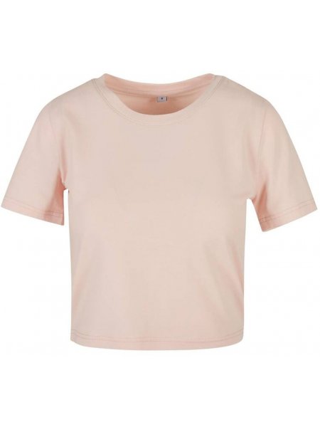 T-shirt crop top femme personnalisable BY042 en coloris rose T-shirt crop top femme personnalisable BY042 en coloris rose