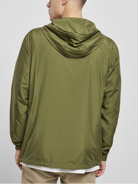 Dos de la veste mi-saison BY096 en coloris Olive Dos de la veste mi-saison BY096 en coloris Olive