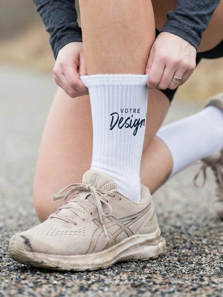 Chaussettes classiques personnalisables avec votre design et votre texte