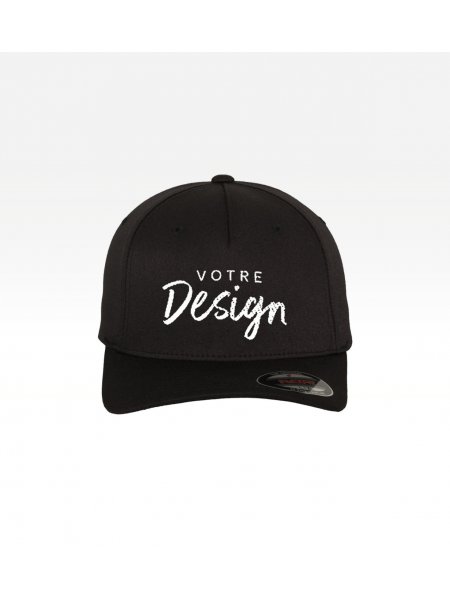 Exemple de marquage personnalisé sur la casquette stretch Flexfit FX6560