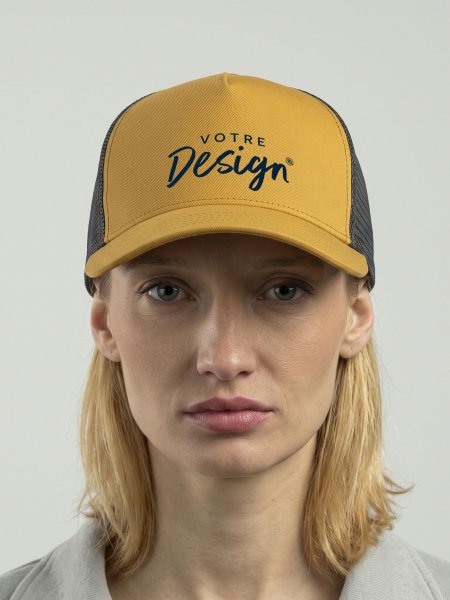 Casquette trucker 5 panneaux premium personnalisable