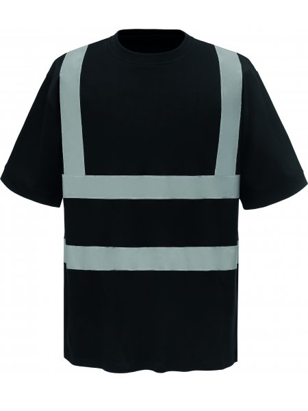T-shirt manches courtes haute visibilité  Black