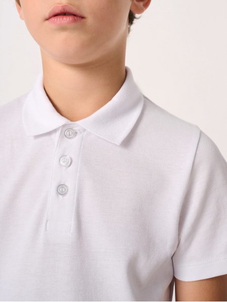 zoom sur le Polo piqué enfant Basic personnalisable zoom sur le Polo piqué enfant Basic personnalisable