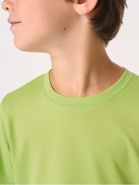 zoom sur le col du T-shirt sport enfant Mercury personnalisable zoom sur le col du T-shirt sport enfant Mercury personnalisable