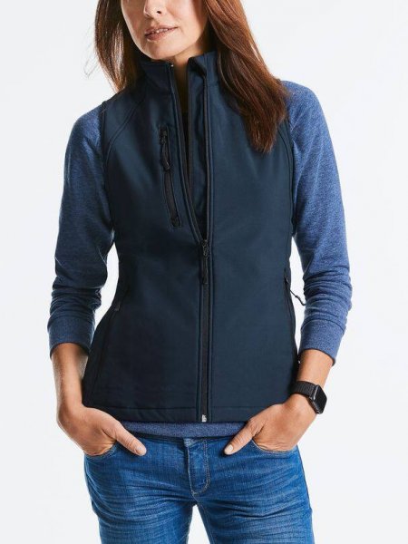 Gilet softshell pour femme en coloris navy Gilet softshell pour femme en coloris navy