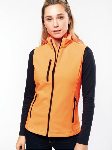 Bodywarmer femme softshell K404 coloris orange