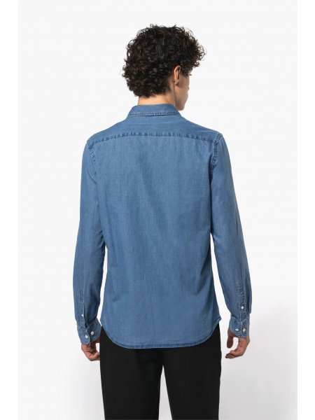 Dos de la chemise en jean pour homme K512 Dos de la chemise en jean pour homme K512