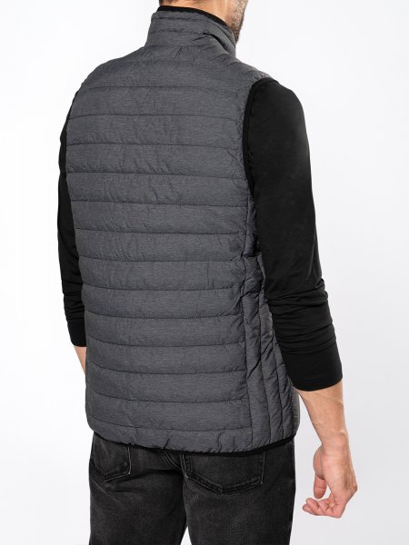 Dos de la doudoune Dos de la doudoune sans manches K6113 en coloris Marl Silver