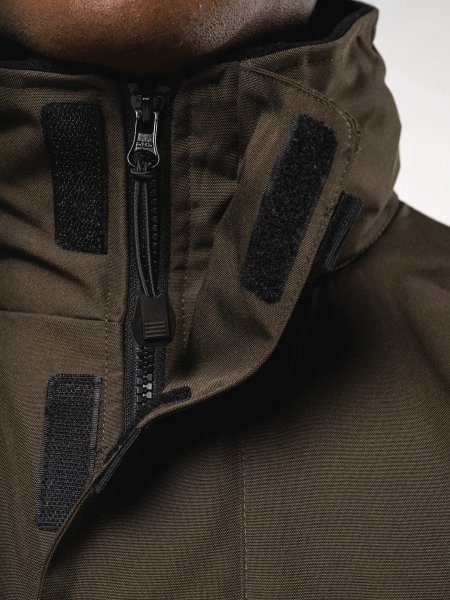 zoom sur le col de la Parka doublure matelassée à personnaliser zoom sur le col de la Parka doublure matelassée à personnaliser