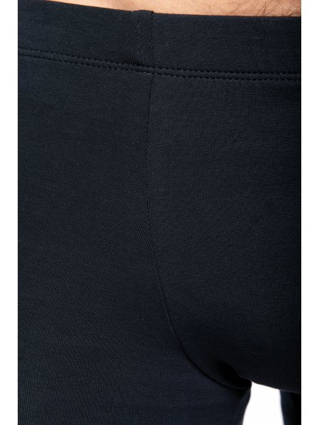Boxer bio noir homme vue cuisse Boxer bio noir homme vue cuisse