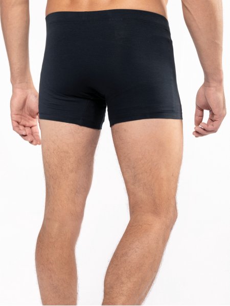 Boxer bio noir homme vue de dos Boxer bio noir homme vue de dos