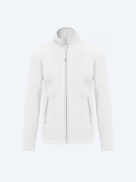 Veste micropolaire zippée femme personnalisable White