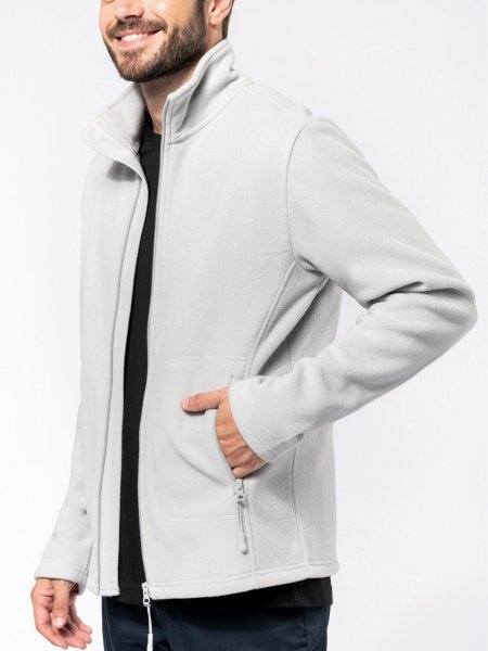 Veste polaire personnalisable K9121 en coloris Snow Grey