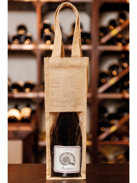 Sac jute pour bouteille à personnaliser