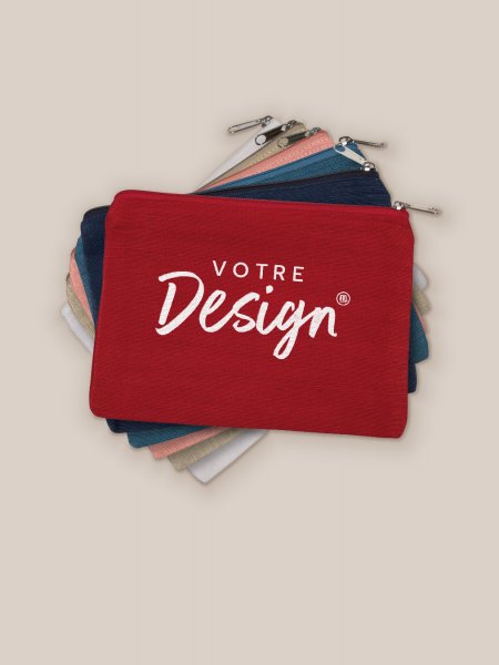 Pochette en toile de jute personnalisable KI0723, éventail de 6 teintes, personnalisée avec votre design Pochette en toile de jute personnalisable KI0723, éventail de 6 teintes, personnalisée avec votre design