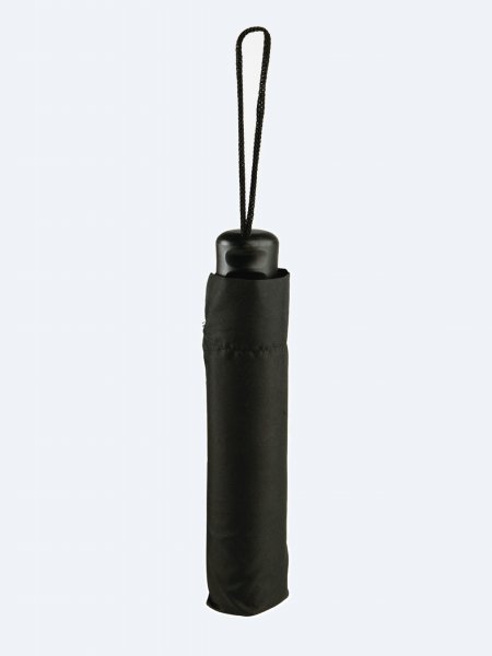Mini parapluie pliable KI2010 dans son étui Mini parapluie pliable KI2010 rangé dans son étui noir avec sa dragonne