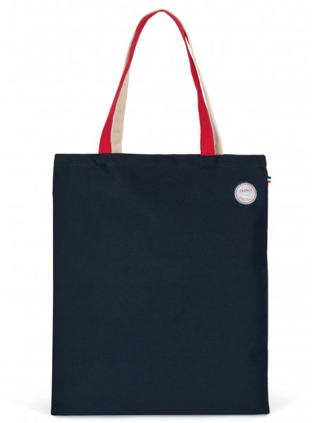 Tote bag tricolore épais fabriqué en France Navy