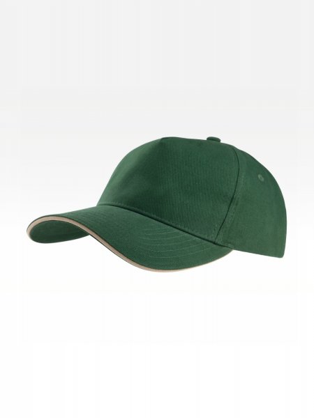 Casquette KP124 à personnaliser, coloris vert bouteille, vue de trois quarts