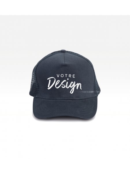 Exemple de marquage personnalisé sur la casquette trucker KP137