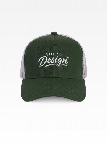 Logo sur la casquette trucker 5 panneaux KP137