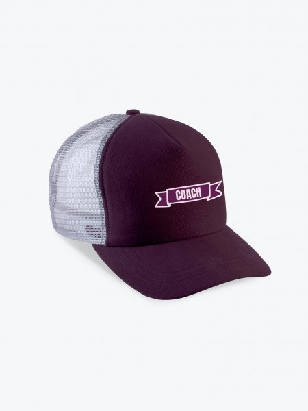 La casquette KP137 à personnaliser en coloris Burgundy / Light Grey La casquette KP137 à personnaliser en coloris Burgundy / Light Grey