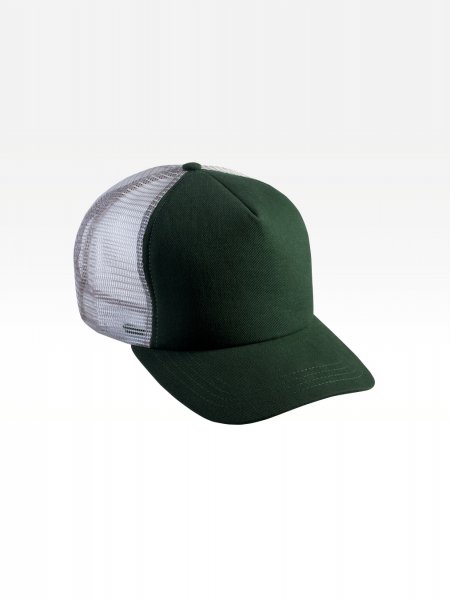 Casquette trucker KP137 à personnaliser, coloris Forest Green, vue de trois quarts