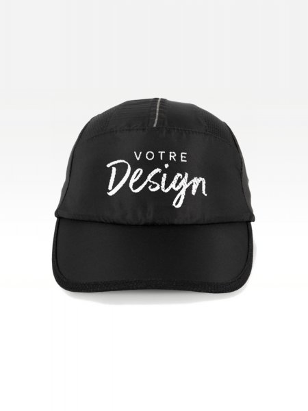 Exemple de marquage personnalisé sur la casquette sport KP205 Exemple de marquage personnalisé sur la casquette sport KP205