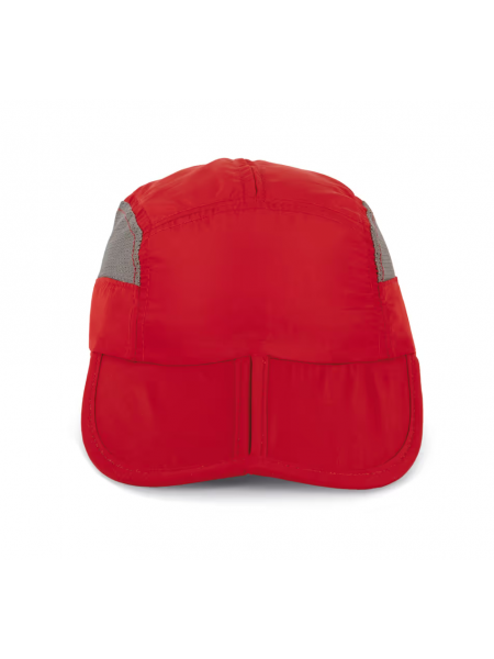 Casquette de sport pliable à personnaliser Red / Grey