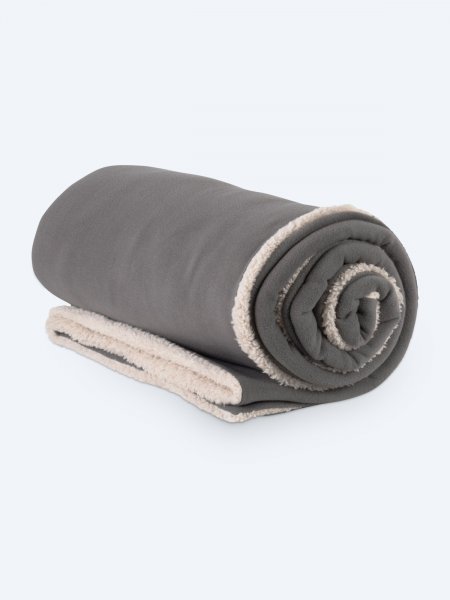 Plaid sherpa personnalisable Steel Grey