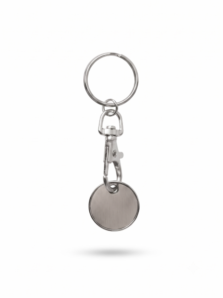Porte-clés à jeton personnalisable Argent