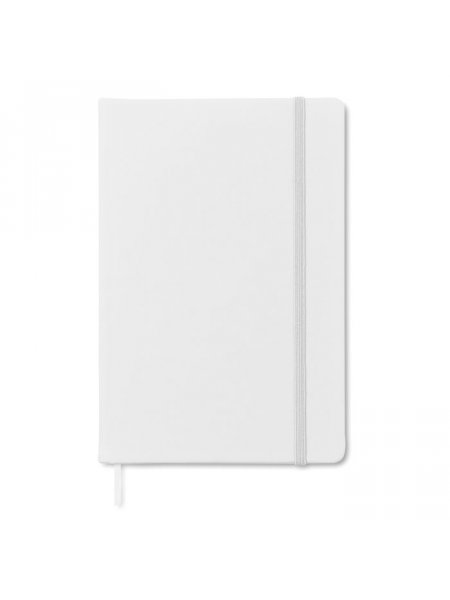 Carnet A6 avec couverture rigide personnalisable Blanc