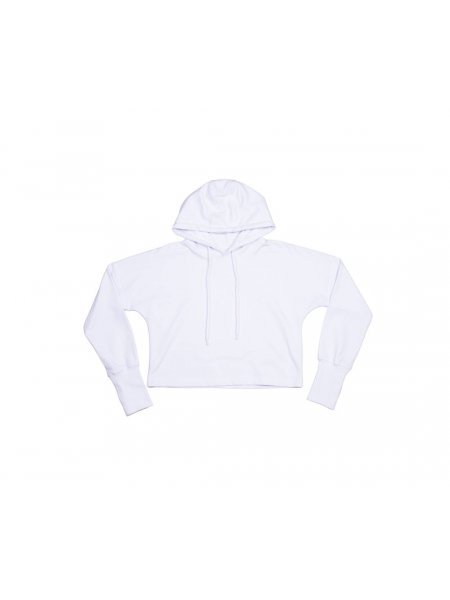Sweat à capuche court - Cropped hoodie Blanc