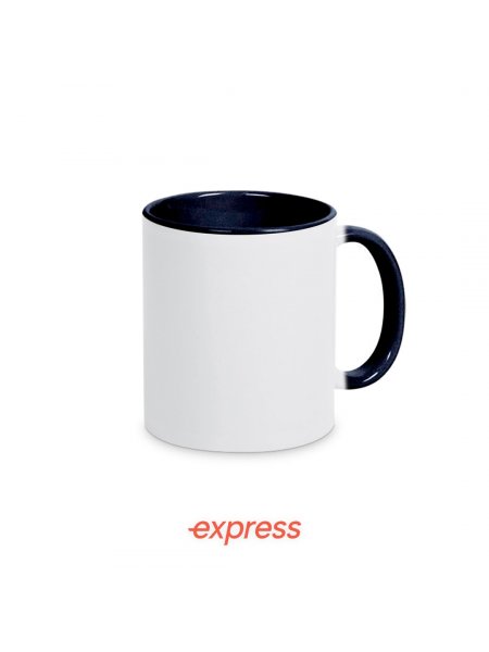 Mug bicolore personnalisable Express Noir