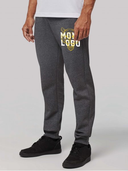 Pantalon de jogging PA1012 avec exemple de logo imprimé