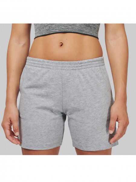 Short en coton pour femme PA152 en coloris Oxford Grey Short en coton pour femme PA152 en coloris Oxford Grey