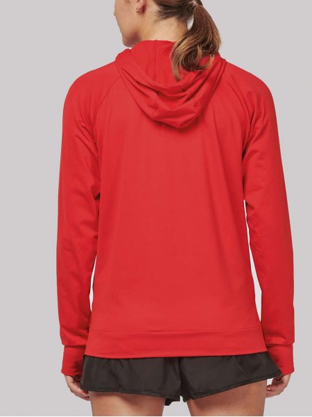 Dos du sweat de sport PA360 en coloris Red