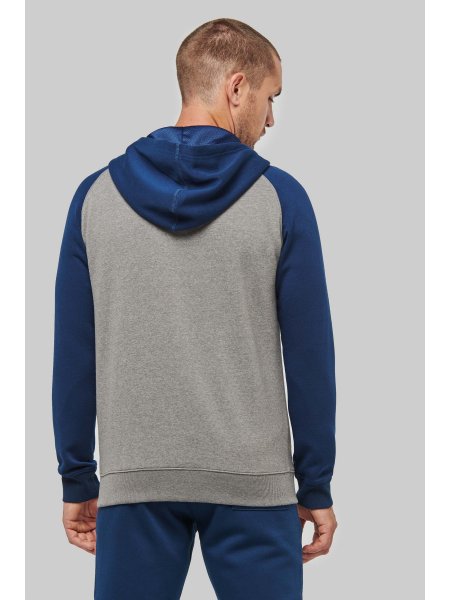 Dos du sweat zippé PA380 en coloris Sporty Navy Dos du sweat zippé PA380 en coloris Sporty Navy